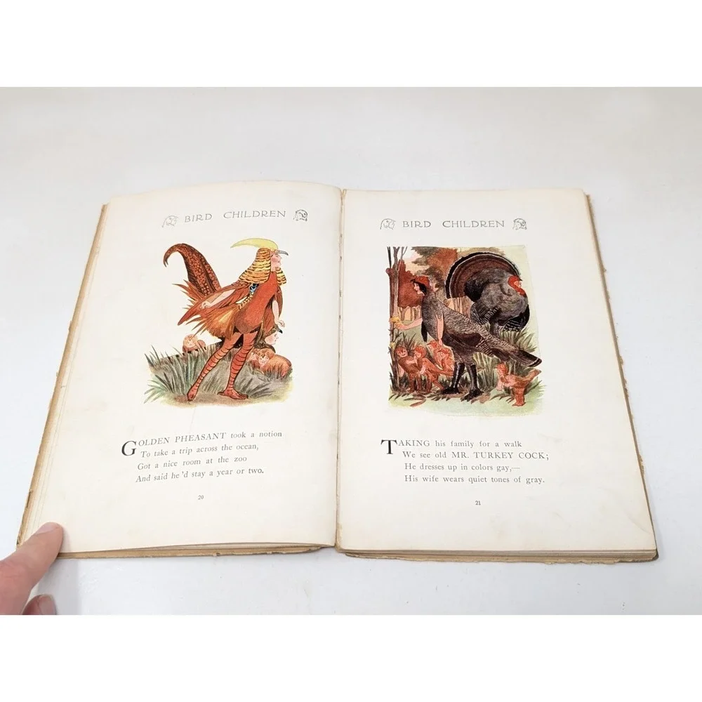 Bird Children By Elizabeth Gordon Antique 1912 Book MT Ross HC‎ 9th edition VTG